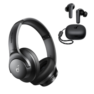 Soundcore by Anker Q20i Noise Cancelling Headphones+ P20i True Wireless Earbuds |