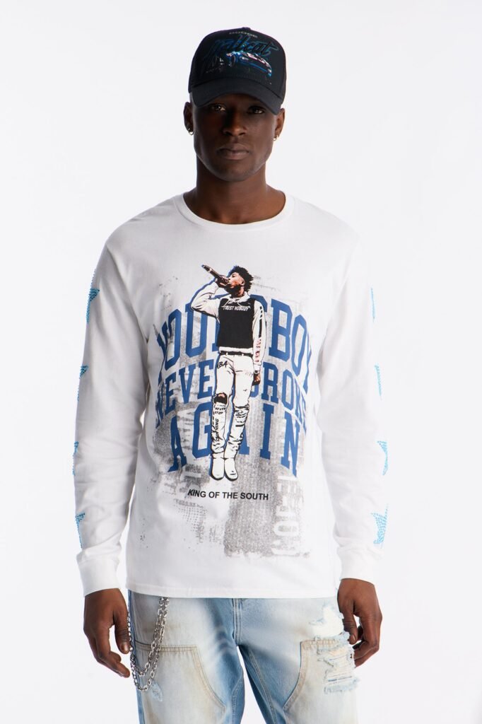 Young Boy Never Broke Again Shining Star Long Sleeve Tee