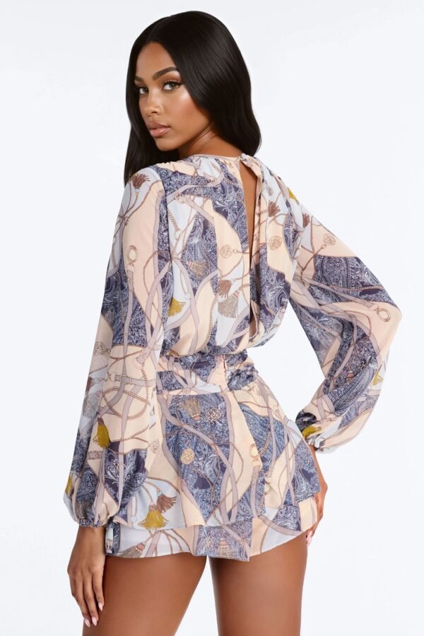 Vale Chiffon Tie Waist Romper