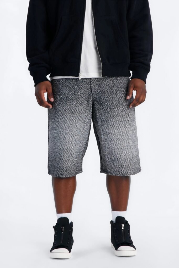 Baggy Tapestry Denim Short