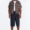 Your Weekend Plaid Cuban Collar Button Up Shirt
