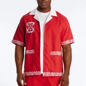 Coastal Isla Cuban Button Up Shirt