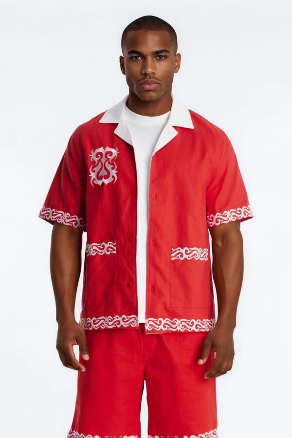 Coastal Isla Cuban Button Up Shirt