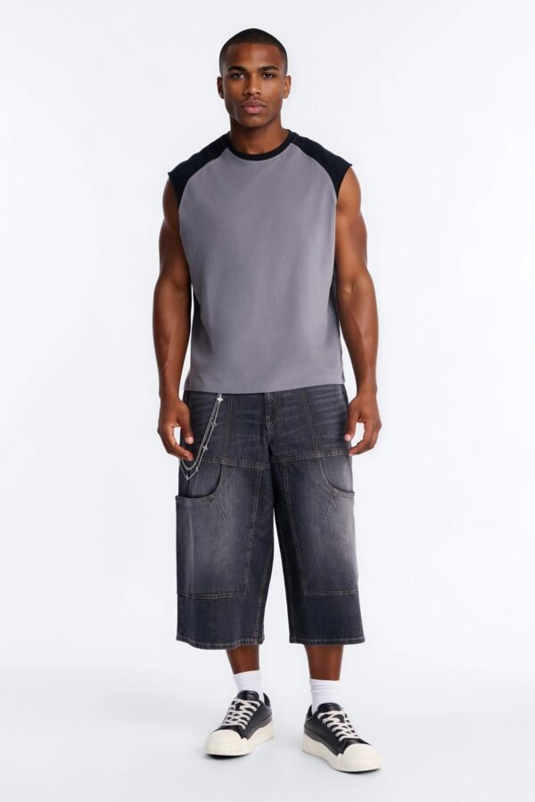 Boxy Raglan Muscle Tee