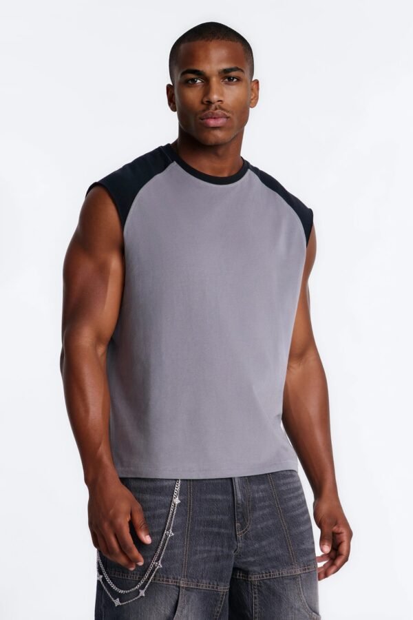 Boxy Raglan Muscle Tee