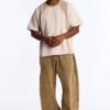 LA Embroidery Paneled Fleece Tee