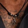 Island Faux Leather Cording Necklace And Bracelet Set