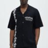 Dragon Palm Short Sleeve Knitted Shirt
