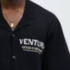 Dragon Palm Short Sleeve Knitted Shirt