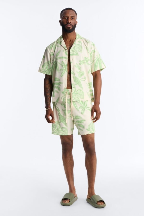 Azure Paradise Swim Trunk 7″