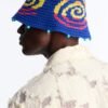 Swirl Crochet Knit Bucket Hat