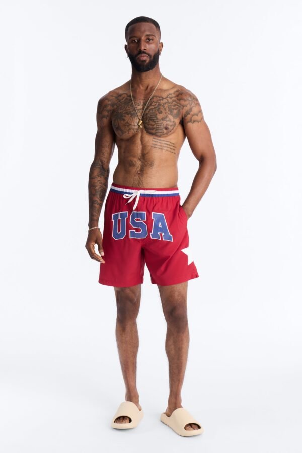 USA Freedom Stars Swim Trunk 7″