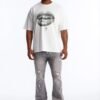 Speak On The Cross Rhinestone Oversized Short Sleeve Tee