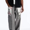 Inside Out Stacked Slim Flare Raw Denim Jean