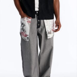 Inside Out Stacked Slim Flare Raw Denim Jean