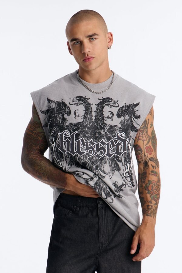 Blessed Redemption Patch French Terry Muscle Tee