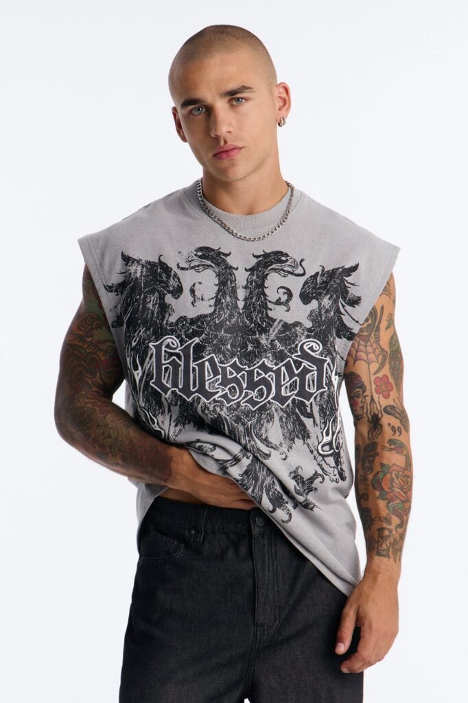 Blessed Redemption Patch French Terry Muscle Tee