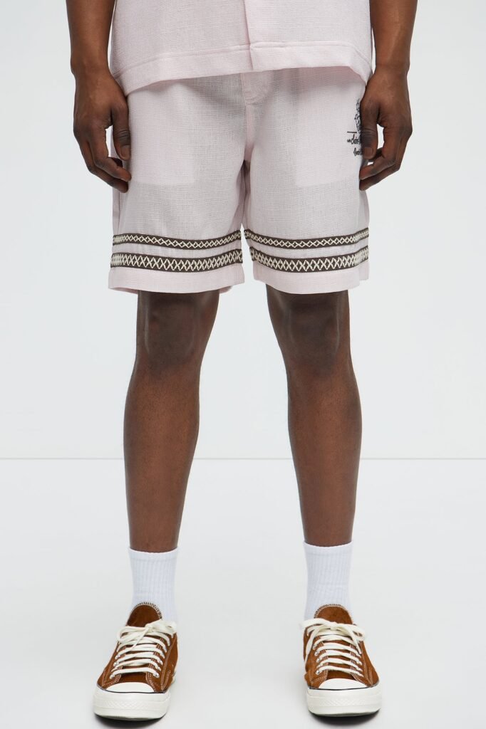 Saint Tropez Beach Club Linen Like Relaxed Short