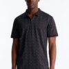 Circa Grid Quarter Zip Polo