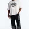 Speak On The Cross Rhinestone Oversized Short Sleeve Tee
