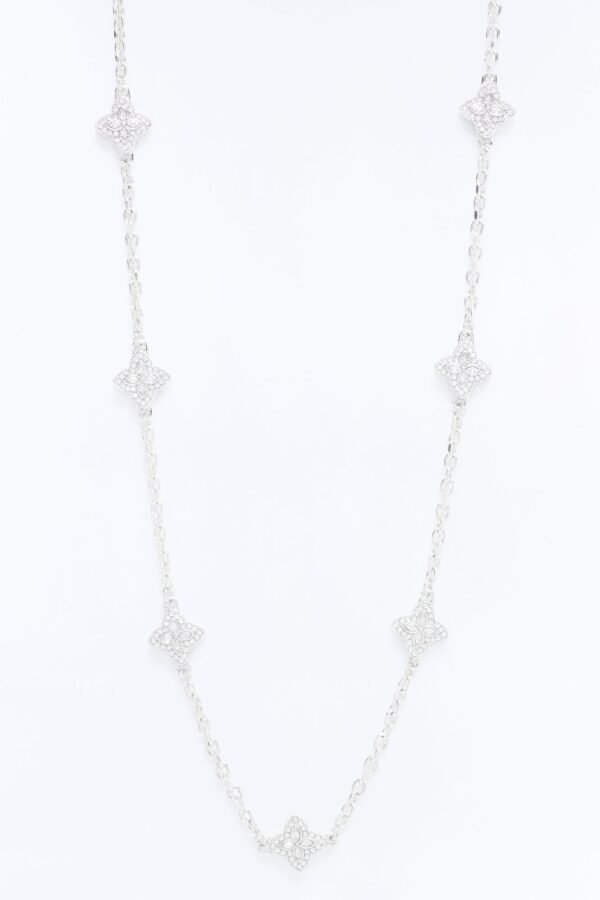 Genesis Rhinestone Clover Necklace