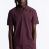 Terrance Textured Stripe Johnny Collar Polo
