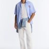 Cafe De Paris Pinstripe Button Up Shirt