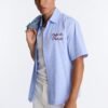 Cafe De Paris Pinstripe Button Up Shirt