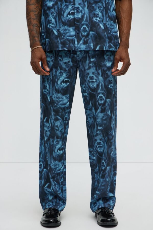 Straight Doberman Printed Pants