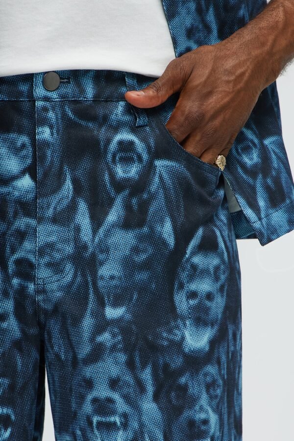 Straight Doberman Printed Pants