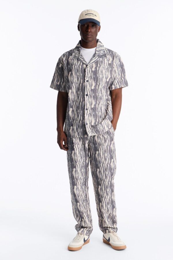 Starry Night Cuban Collar Button Up Shirt