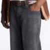 Faux Leather Contrast Cut Out Studded Buckle Belt