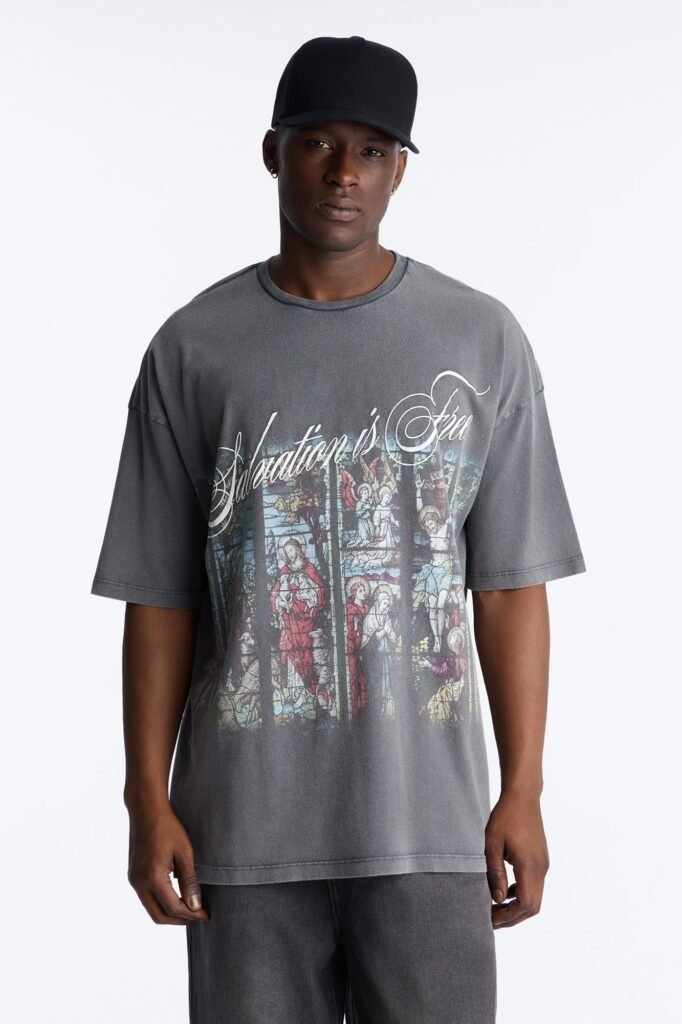 Salvation Is Free Oversized Short Sleeve Tee