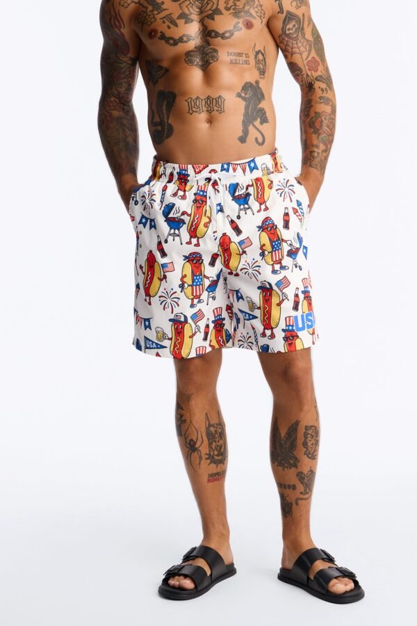Backyard Cookout Swim Trunk 7″