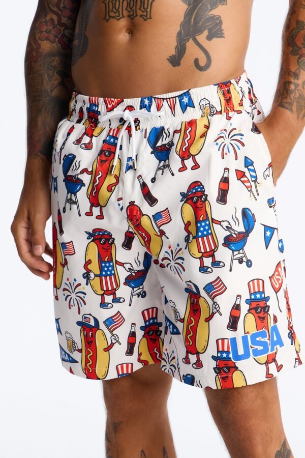 Backyard Cookout Swim Trunk 7″