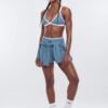 ProStretch™ 4″ Contrast Trim High Rise Biker Short