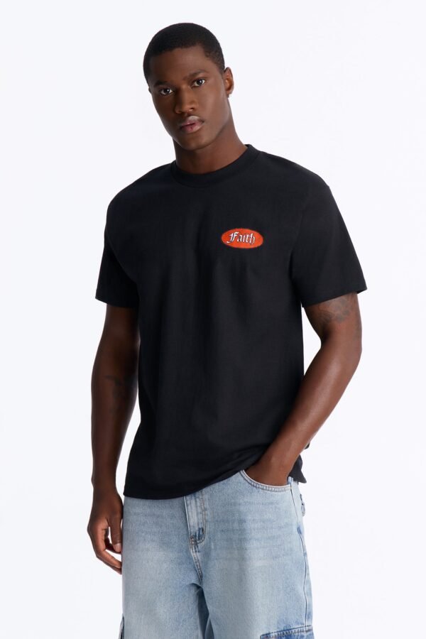 Faith Even In Death Oversized Short Sleeve Tee