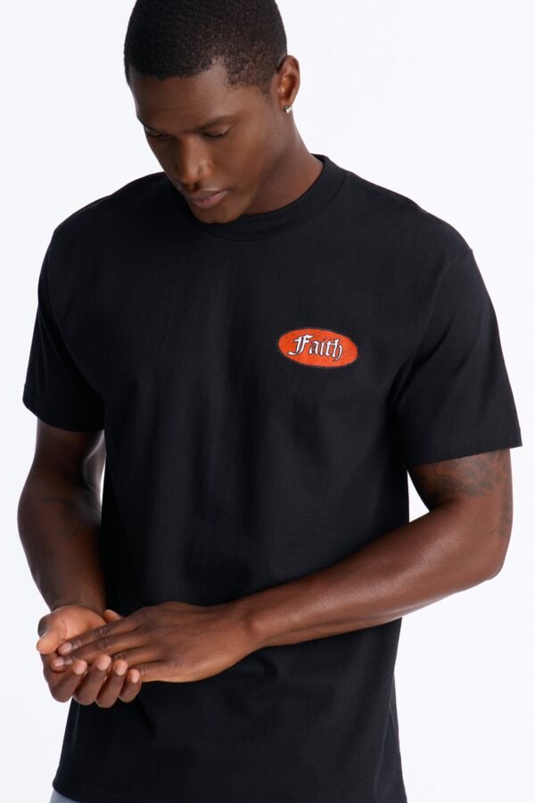 Faith Even In Death Oversized Short Sleeve Tee