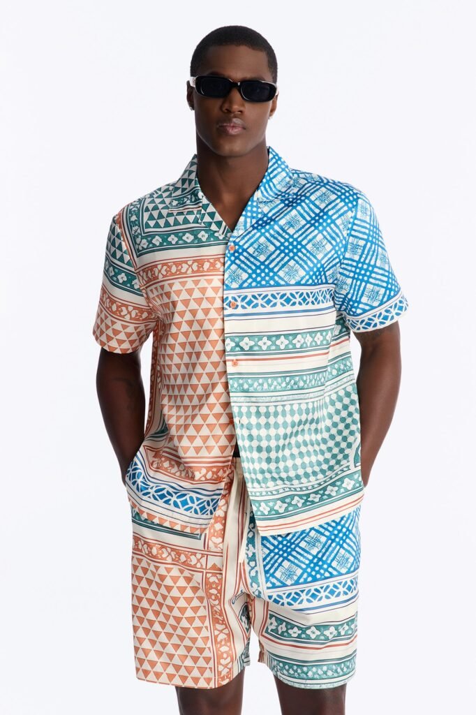 Kair Cuban Collar Button Up Shirt