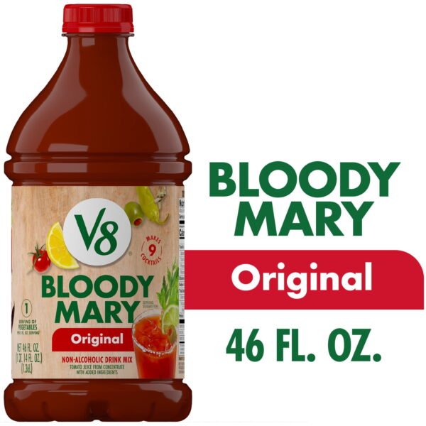 (3 pack) V8 Original Bloody Mary Mix, 46 fl oz Bottle