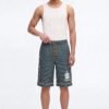 Collegiate Pinstripe Baggy Short