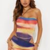 Send Me A Message Mesh Bodysuit Skirt Set