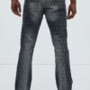 Drilled Slim Stacked Flare Jeans