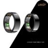 LIVEUP Smart Ring, Sleep & Heart Rate Tracking, Blood Oxygen Monitoring, Waterproof, Size 9, 1 Count