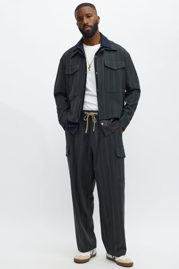 Baggy Striped Suiting Trouser