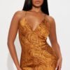 All Spice Satin Maxi Dress