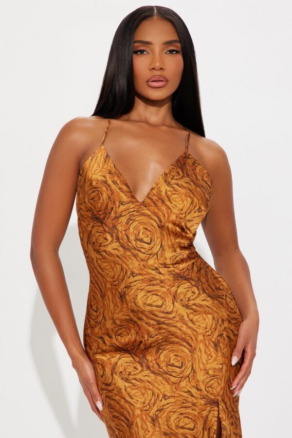 All Spice Satin Maxi Dress