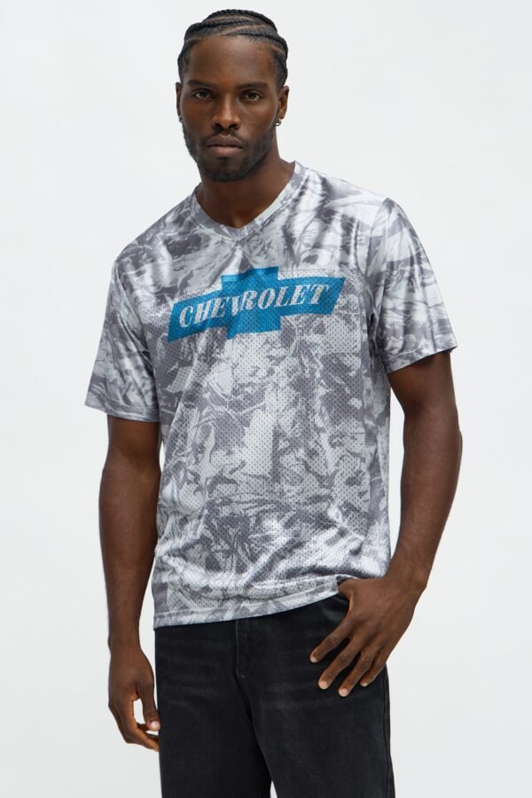 Chevy Woodland Print Mesh Jersey