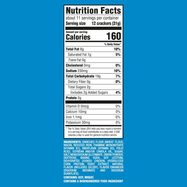 CHICKEN IN A BISKIT Original Baked Snack Crackers, Lunch Snacks, Family Size, 12 oz
