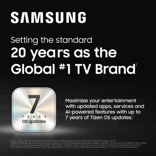 Samsung 43” Class U8000H Series Crystal UHD 4K UHD Samsung Vision AI Companion Smart Tizen TV 2026 - UN43U8000HFXZA